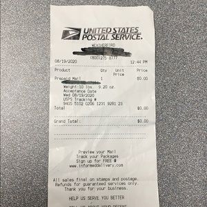 Trade shipping proof